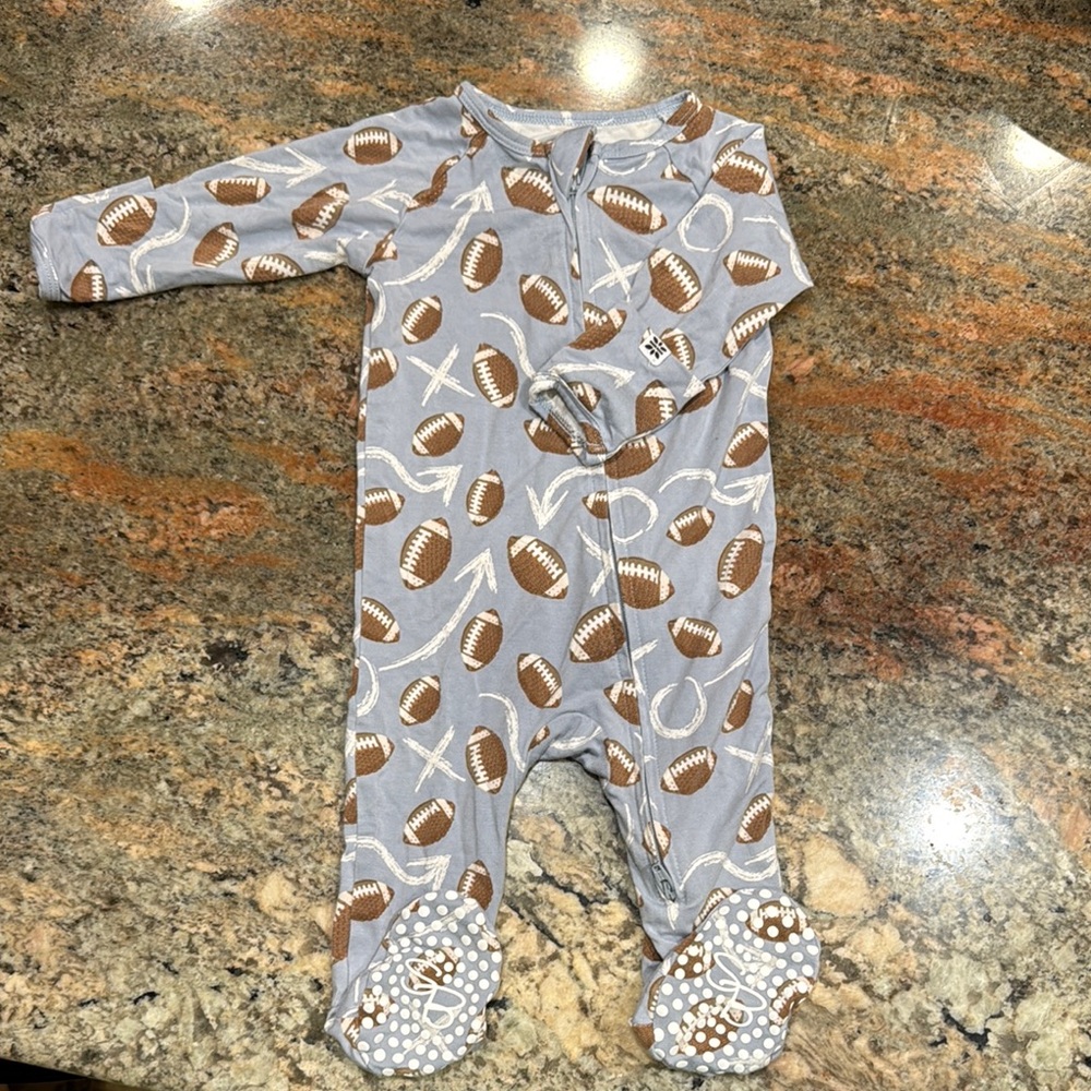 Football Print Kids One Piece